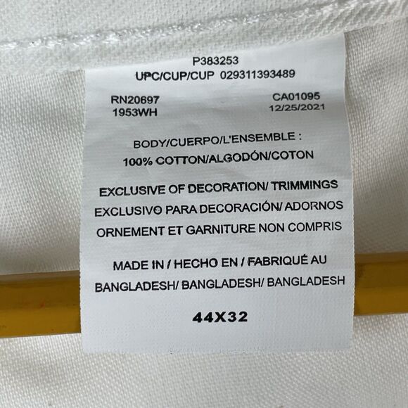 Dickies Classic Y2K Painters Pants Men’s Size 44x32 White Straight Leg Pockets - Picture 7 of 16